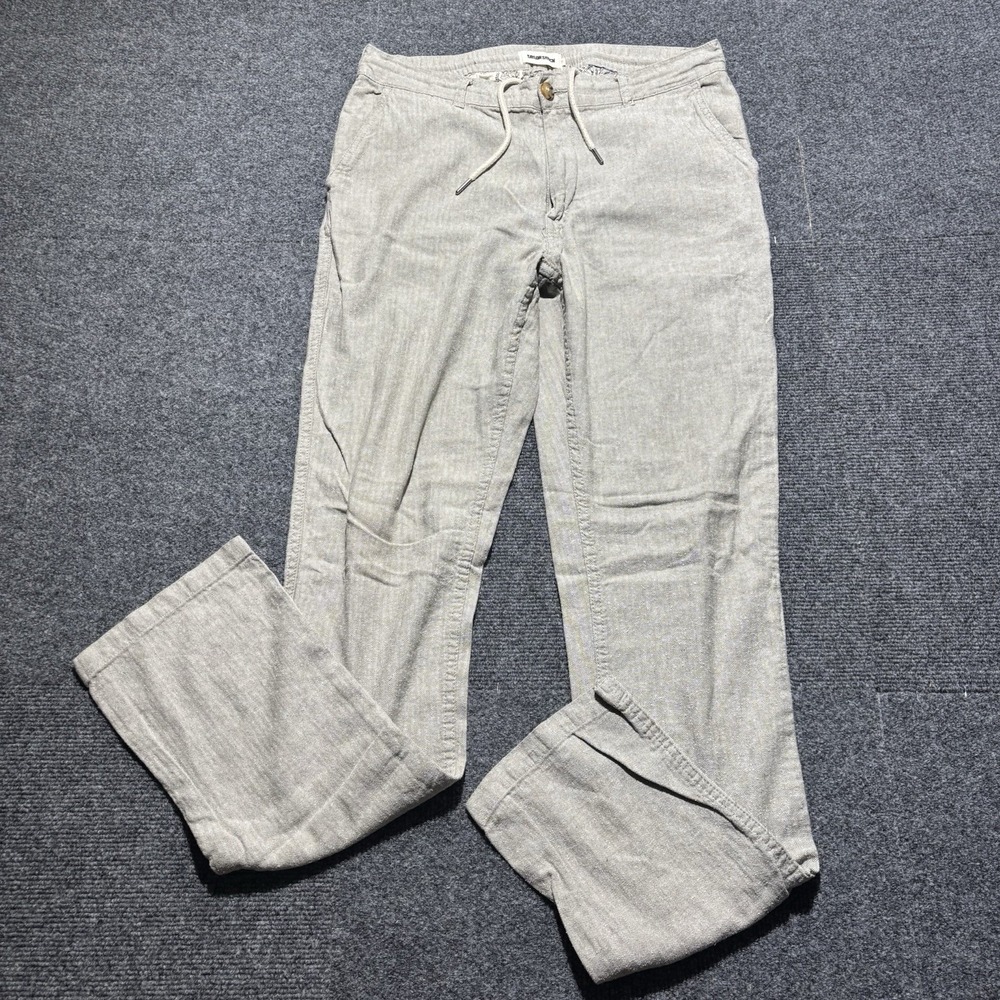 Taylor Stitch Men 31 (32x33.5) Apres Seersucker Jogger Pant Tan Linen Blend